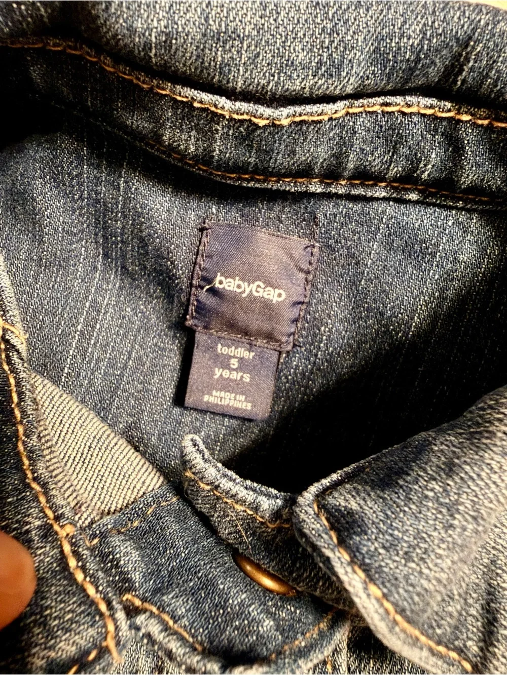 GAP Girls Dark Blue Denim Jacket Size 5T